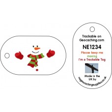 Snowman in a snow-storm Trackable Tag